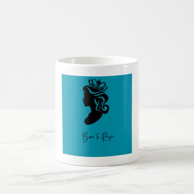 Café Nascida para Reinar – Caneca de Empoderamento com  (Centro)