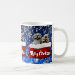 Café Natal da caneca do tzu de Shih