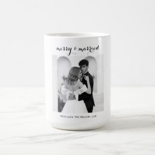 Café Natal Feliz & Casados - Caneca Personalizada de Na