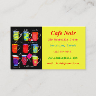 Café Negrito / Cartão de visita de Café