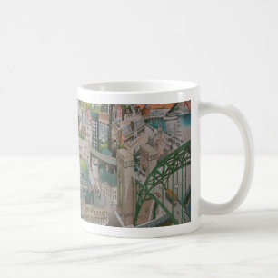 Café Newcastle em cima da caneca de Tyne ao longo dos