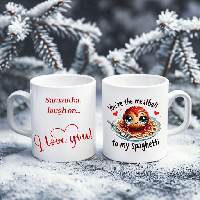 Café Nome Personalizado Caneca de Presente de Comida Di (Custom Name Funny Food Mug Gift for Girlfriend)