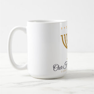 Café Nossa Primeira Menorá Juntos Caneca de Hanukkah pa