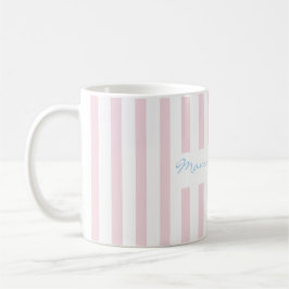 Café Nova caneca de apreciação para Mamãe com listras