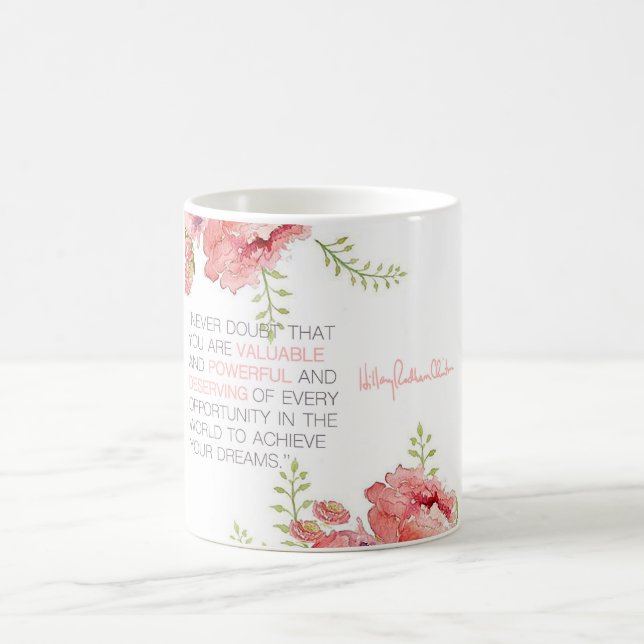 Café Nunca duvide - a caneca de Hillary Clinton (Centro)