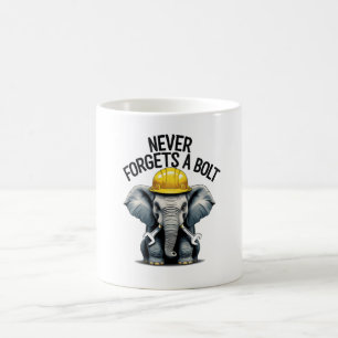 Café Nunca se esquece de uma caneca de bolso - Engenhei
