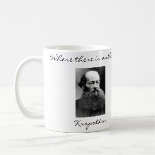 Café O anarquista de Peter Kropotkin cita a caneca