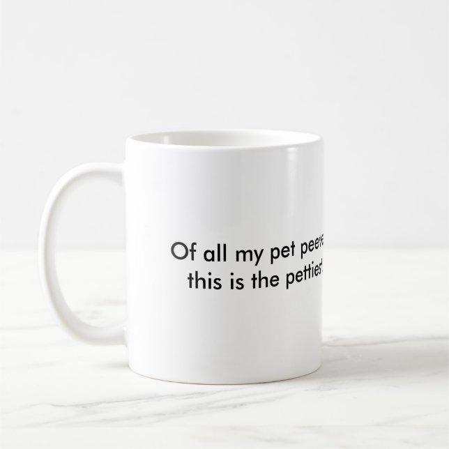Café O animal de estimação peeves a caneca (Esquerda)