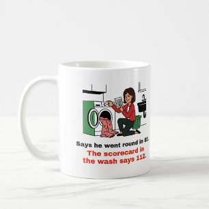 Café O Cartão de Pontuação na Máquina de Lavar: Caneca