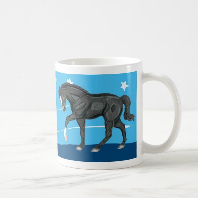Café O cavalo de um quarto sonha a caneca (Direita)