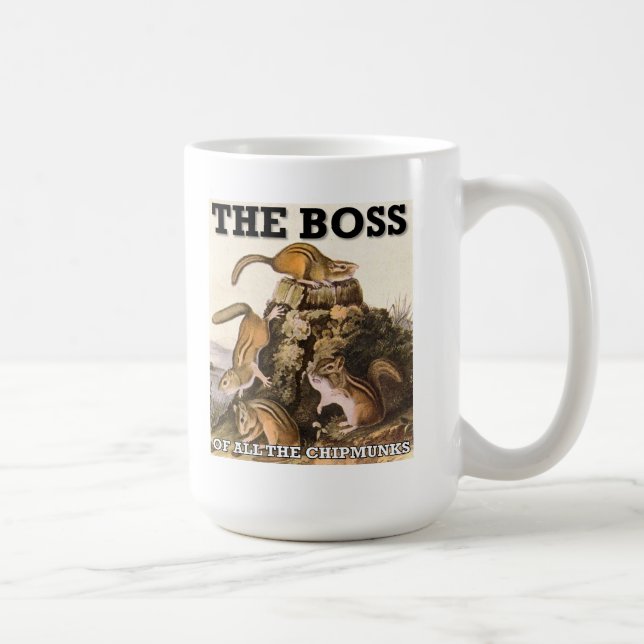 Café O Chefe De Todos Os Esquilos Caneca Divertida (Direita)