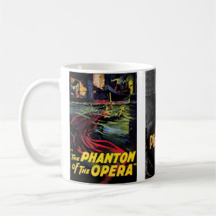 Café O Fantasma da caneca de posters da Ópera (1925)