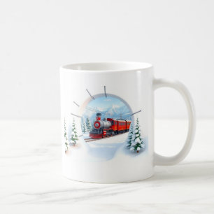 Café O invólucro de caneca 3d aparece através de uma pa