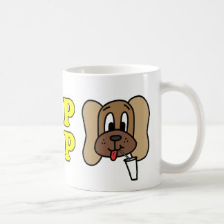 Café O logotipo Slurp & de Derp (3), amarelo na caneca