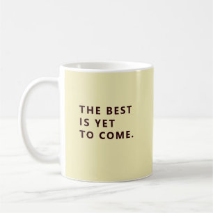 Café O Melhor Ainda Está Por Vir Caneca Amarela de Dive