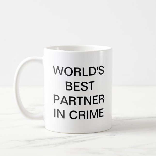 Café O melhor parceiro do mundo na caneca de café. (Esquerda)