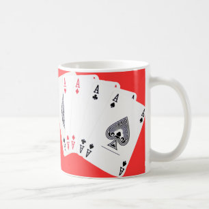 Café O pôquer... Caneca de chá inglesa