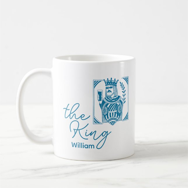 Café O rei Carta de baralho Caneca Coroa Presente marid (Esquerda)