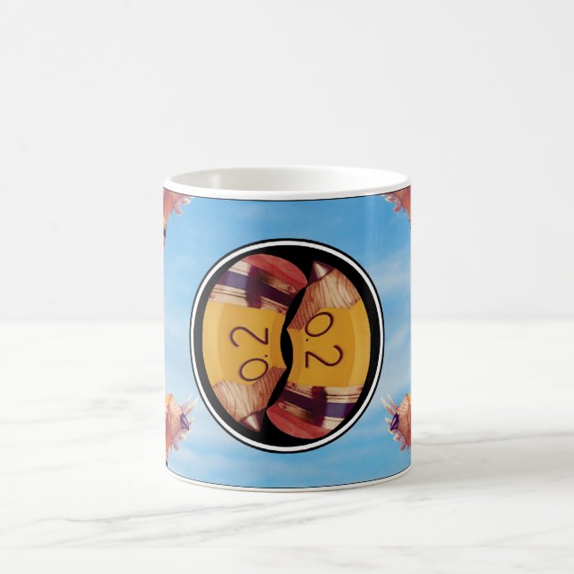 Café O Tao da caneca de Yin-Yang do lápis de Stubbie (Centro)
