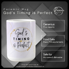 Café O Tempo de Deus é Perfeito Caneca de Cerâmica