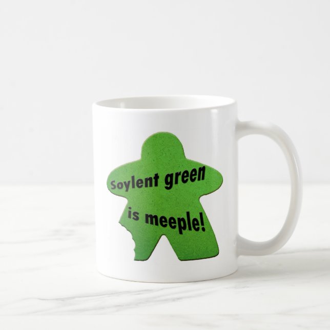 Café O verde de Soylent é caneca de Meeple (Direita)