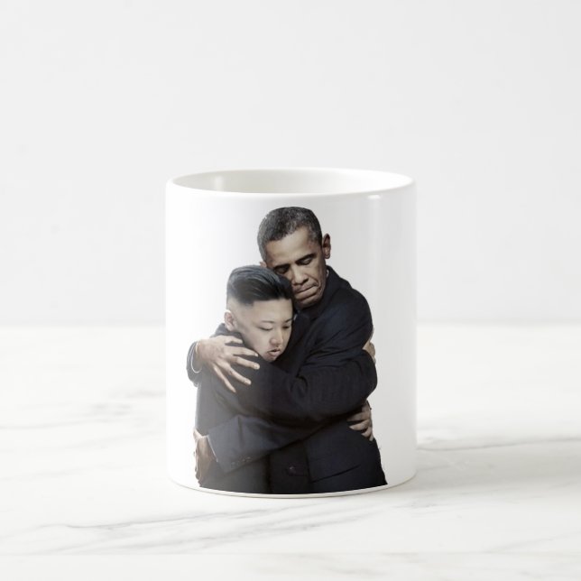 Café Obama oficial que abraça a caneca do Jong-un de (Centro)