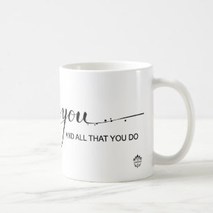 Café "Obrigado, na apreciação de você" caneca de caf