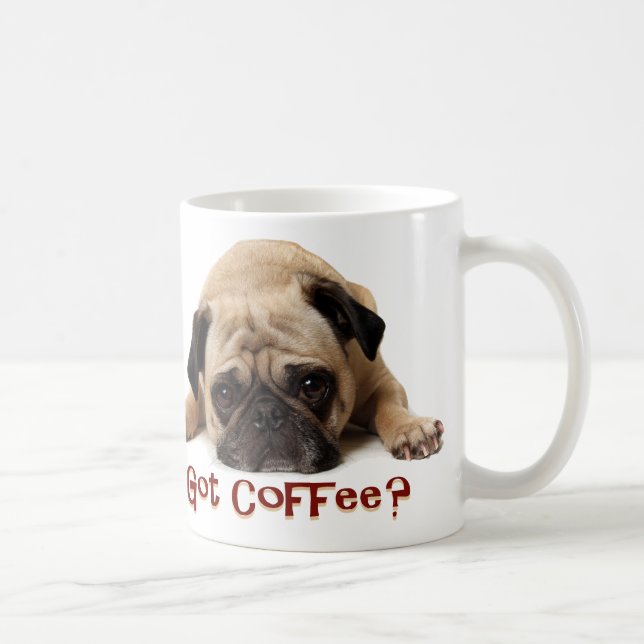 Café obtido? Caneca do Pug (Direita)