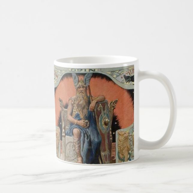 Café Odin com a caneca de Huginn e de Muninn (Direita)
