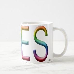 Café OES Rainbow Mug & Caneca de cerveja