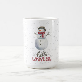 Café "Olá Inverno" Caneca de neve