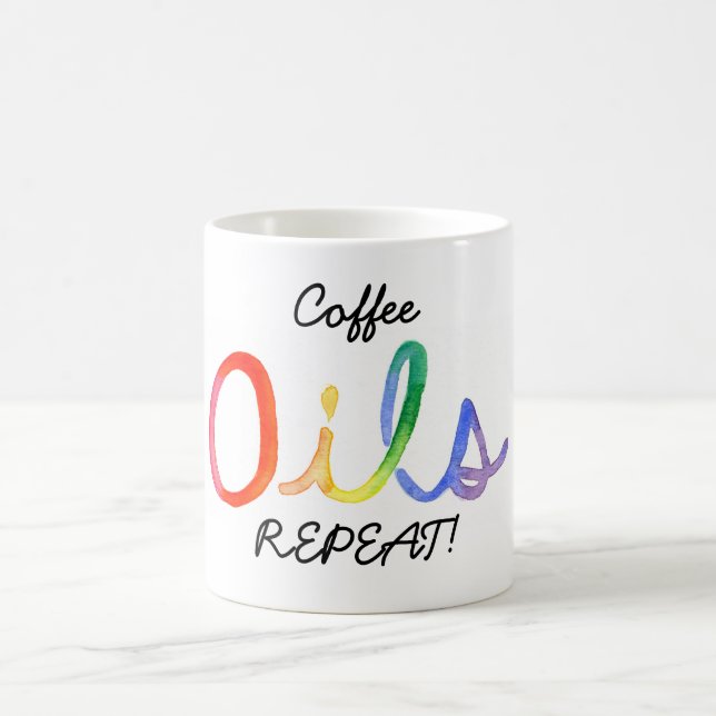 Café, ÓLEOS, REPETIÇÃO! Caneca (Centro)