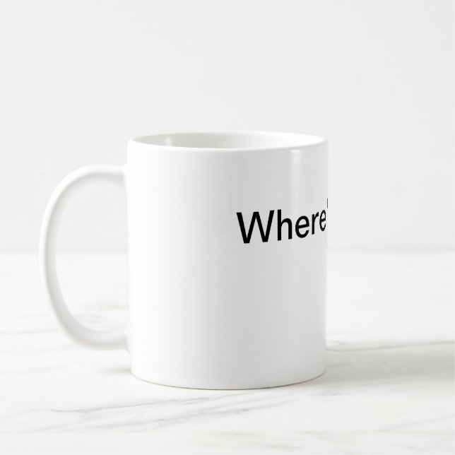 Café Onde está a caneca de leite (Esquerda)
