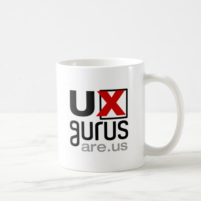 Café Os gurus de UX são nós! - Caneca oficial (Direita)