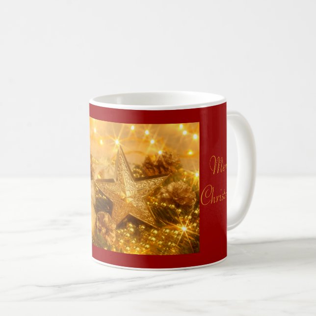 Café Ouro de caneca de Natal (Frente Esquerda)