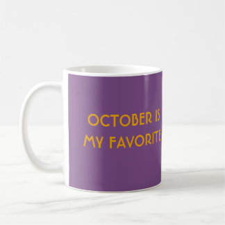 Café OUTUBRO É MINHA caneca básica de FAVE