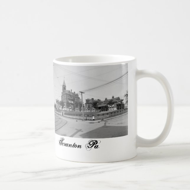 Café Pa de Scranton do hospital de Moses Taylor. caneca (Direita)