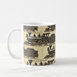 Café Padrão de Trem a Vapor Antigo | Caneca de Estrada