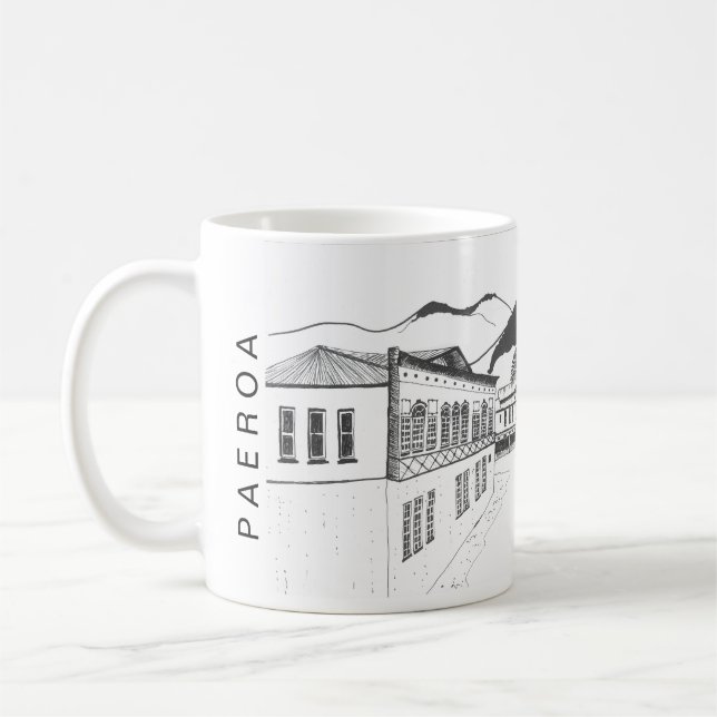 Café Paeroa caneca de souvenir da Nova Zelândia (Esquerda)