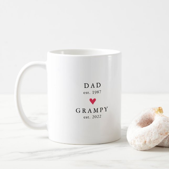Café Pai Moderno | Ano de Fundação do Vovô Caneca de Ca (Com Donut)