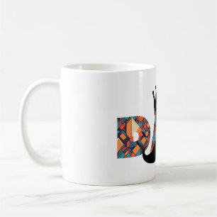 Café Pai Realmente Incrível: Caneca de Padrão Geométric