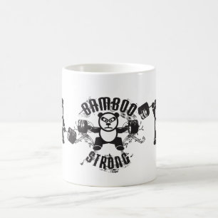 Café - Panda bonito do halterofilismo - caneca forte de