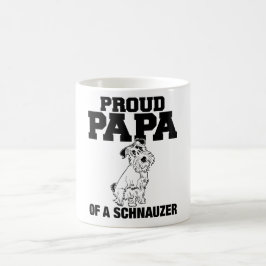 Café Papá orgulhosa de uma caneca do Schnauzer