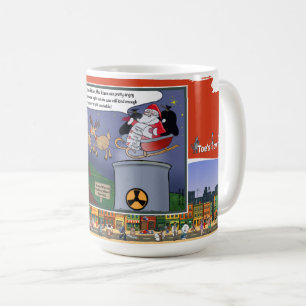 Café Papai Noel Radioativo Caneca Clássica de Natal