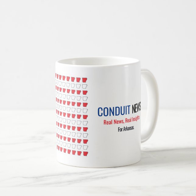 Café Para a caneca de Arkansas (Frente Esquerda)