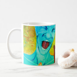 Café para eu sou caneca de artista extra grande