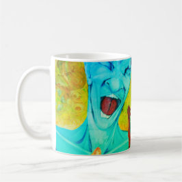 Café para eu sou caneca de artista extra grande