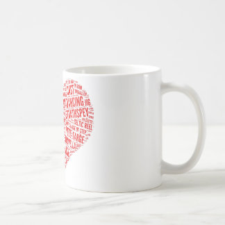 Café "Para o amor caneca da dança de país escocesa"