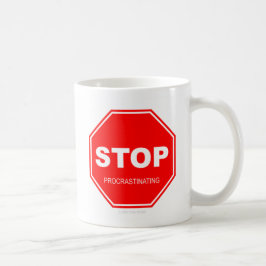 Café Pare de procrastinar - caneca