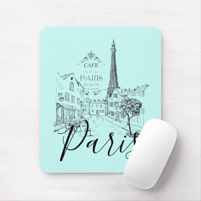 Cafe Paris   Mousepad (Com mouse)